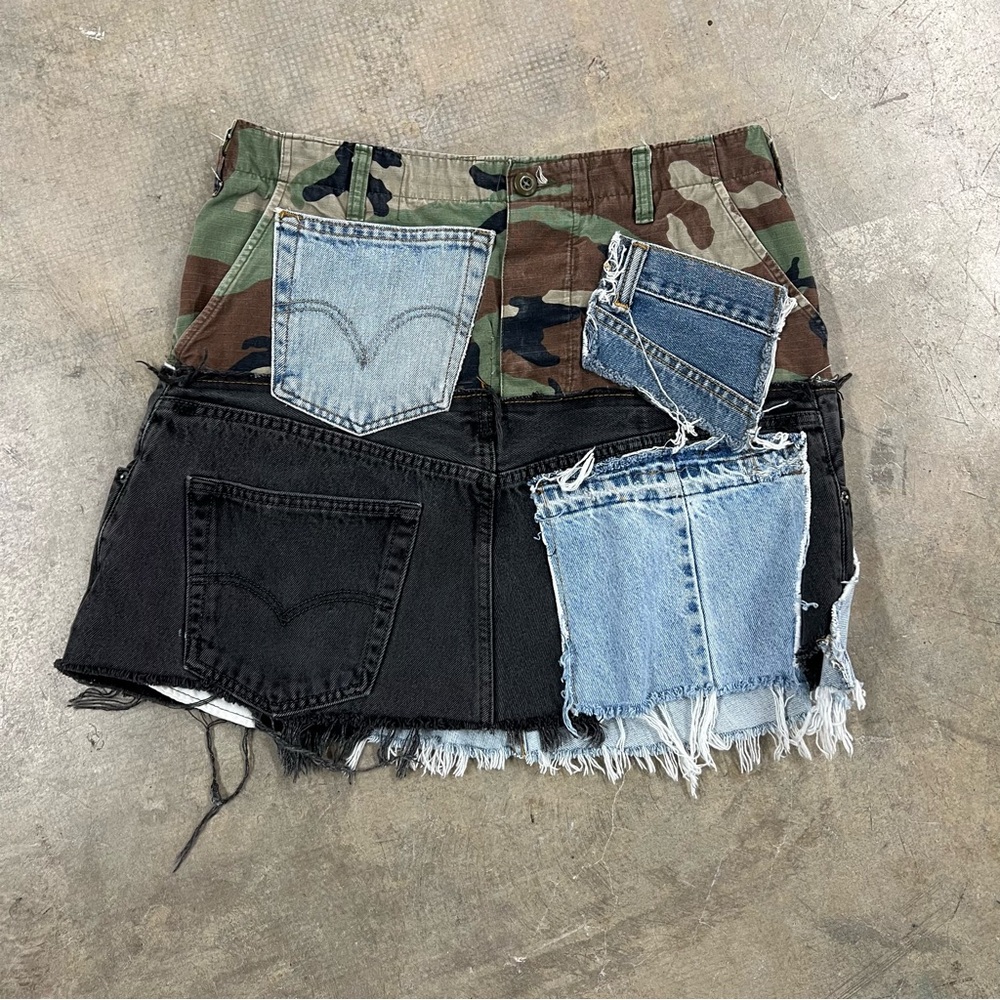 Reconstructed Cargo Skirt (D140)